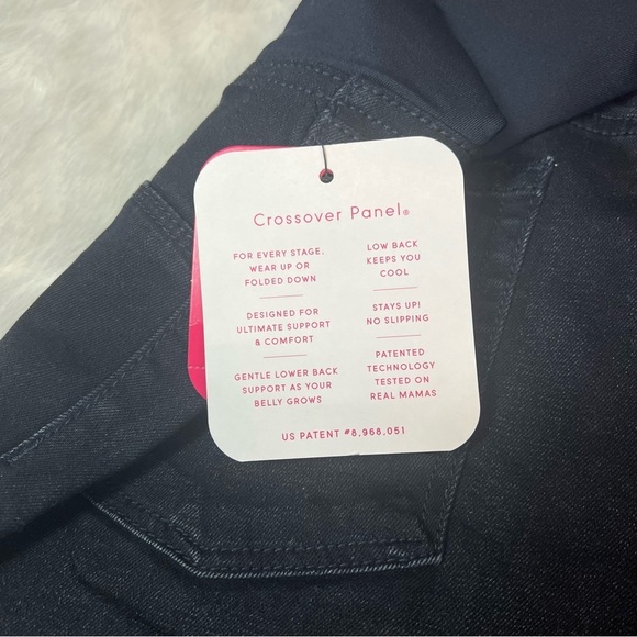 Over Belly Bermuda Maternity Jean Shorts -Isabel Maternity by Ingrid & Isabel 16 - Picture 13 of 17